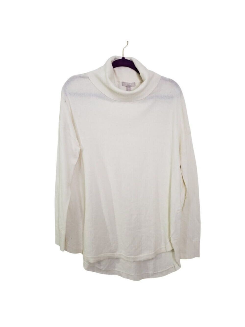 Chelsea28 Ivory Turtleneck Pullover Sweater Size L